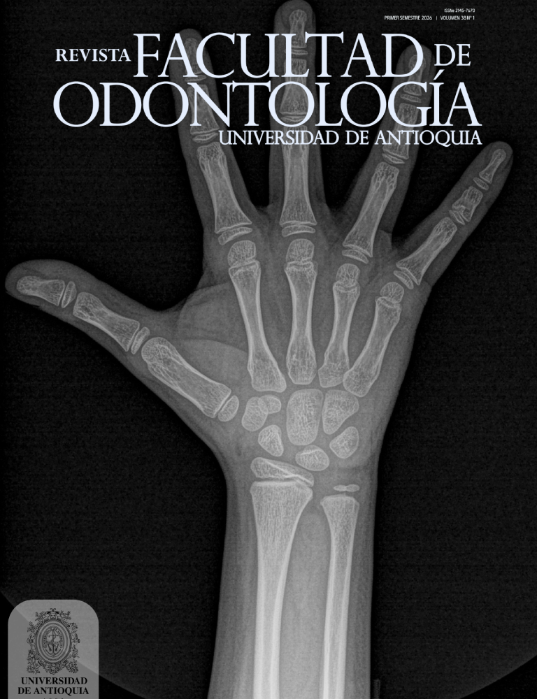 Revista Facultad de Odontología Universidad de Antioquía