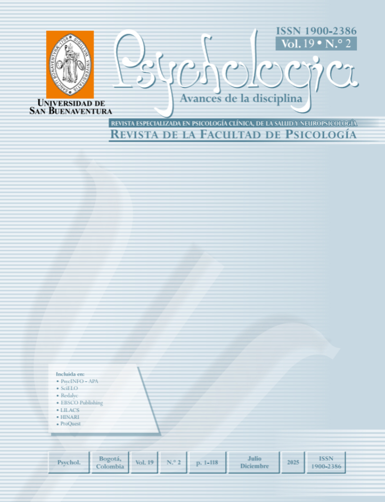 Psychologia. Avances de la disciplina
